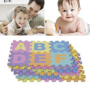 36PCS Baby Kids Soft Crawling Rugs EVA Foam Play Mat Puzzle DIY Toy Floor Baby Crawling Mat DIY Learning Detachable Removable